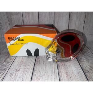 NIB Ikea Art Event 2018 "Hira" Designer Arkiv Vilmansa Multicolor Glass Dream